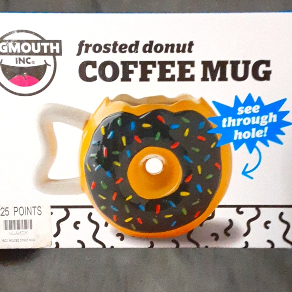 BigMouth Inc Frosted Donut Coffee Mug NIB